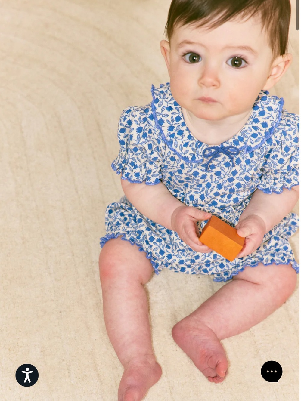Misha and Puff Bubble Shorts Blue Lisse 18-24M
